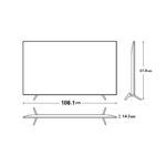 ⁦شاشة سامسونج 43 بوصة سمارت UHD 4K UA43CU7000UXSA 4K⁩ - الصورة ⁦2⁩