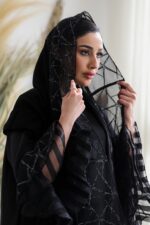 ⁦عباية تفته بأكمام فرنسي⁩ - الصورة ⁦2⁩