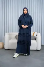 عبايه حرير مغسول موديل شراشر