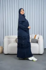 ⁦عبايه حرير مغسول موديل شراشر⁩ - الصورة ⁦4⁩