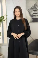 ⁦عباية نسائية ساده⁩ - الصورة ⁦5⁩