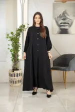 ⁦عباية نسائية ساده⁩ - الصورة ⁦2⁩