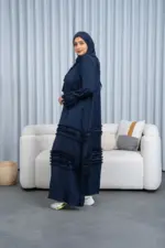 ⁦عبايه حرير مغسول موديل شراشر⁩ - الصورة ⁦3⁩