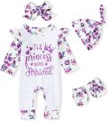 Newborn baby salopettes with printed graphics - Image 9