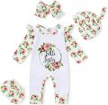 Newborn baby salopettes with printed graphics - Image 4