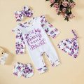 Newborn baby salopettes with printed graphics - Image 11