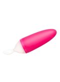 A spoon for kids to squeeze food out of by squeezing