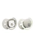 Friendly Bear Print Silicone Dynamic Silicone Pacifier Set 2-Piece (Newborn - 2 Months) Model No: 22/862