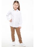 Plain pants made from a cotton blend