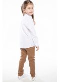 Plain pants made from a cotton blend - Image 2