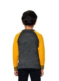 Dark gray/yellow long sleeve pullover - Image 2
